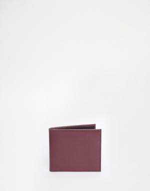 Кожаный бумажник с контрастной подкладкой Smith And Canova. Цвет: коричневый