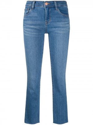 Укороченные джинсы Alana средней посадки‎ J Brand. Цвет: синий
