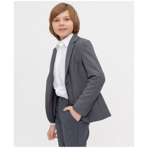 Пиджак , размер 152, серый Button Blue. Цвет: серый