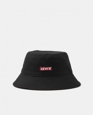 Черная хлопковая панама с названием бренда Levi's, черный Levi's