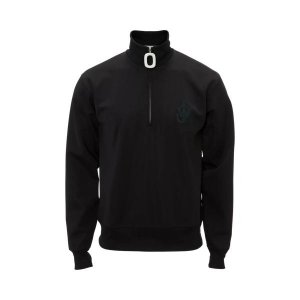 Футболка half-zip track-jacket mit logo black , черный J.W. Anderson