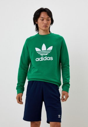 Свитшот adidas Originals TREFOIL CREW. Цвет: зеленый