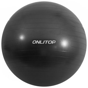 Фитбол onlitop, d=65 см, 900 г, антивзрыв, цвет черный ONLITOP