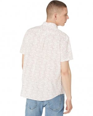 Рубашка Short Sleeve Tuscumbia Shirt, белый/коралловый Billy Reid