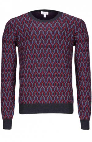 Вязаный пуловер Brioni. Цвет: серый