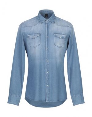 Джинсовая рубашка NBL. Цвет: синий