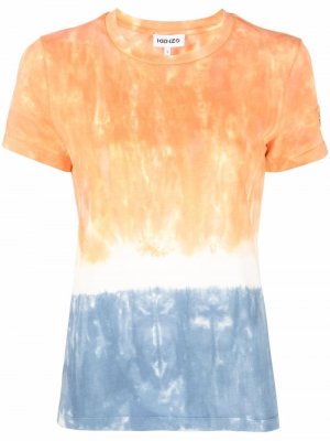 Tie-dye short-sleeve T-shirt Kenzo. Цвет: оранжевый