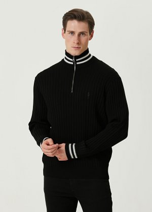 Фактурный свитер в черно-белую полоску Neil Barrett