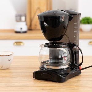 Кофеварка luazon lkm-651, капельная, 650 вт, 0.6 л, черная Home
