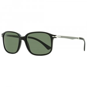 Прямоугольные солнцезащитные очки унисекс PO3246S 95 31 Черный бронзовый, 53 мм Persol