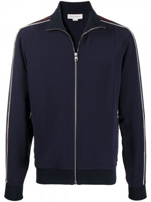 Спортивная куртка с логотипом Alexander McQueen. Цвет: синий