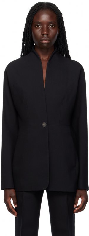 Черный пиджак с вытачками Ferragamo