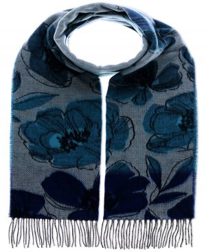 Женский шарф Cashmink с большим цветочным принтом FRAAS, синий Fraas