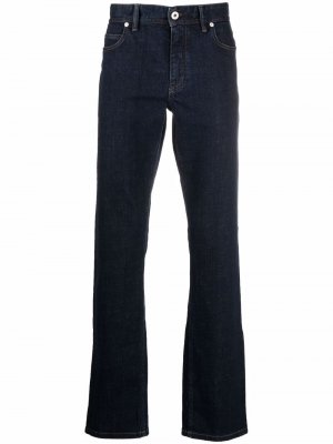 Прямые джинсы средней посадки Brioni. Цвет: синий