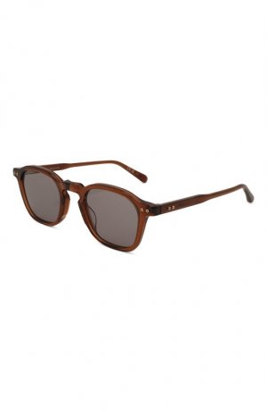 Солнцезащитные очки Brioni. Цвет: коричневый