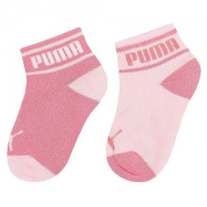 Носки Puma 2022 Baby Wording Sock 2P Pink (EUR:23-26). Цвет: розовый