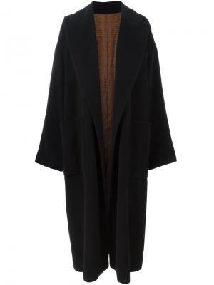 Длинное пальто свободного кроя Jean Paul Gaultier Vintage. Цвет: чёрный