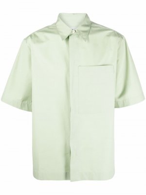 Рубашка свободного кроя с короткими рукавами Jil Sander. Цвет: зеленый