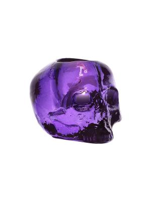 Still life skull purple подсвечник d 115mm Kosta Boda. Цвет: фиолетовый