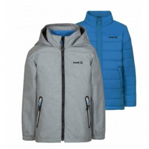 Куртка, размер 110, синий, серый Kamik. Цвет: серый/синий
