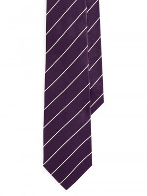 Полосатый шелковый галстук , фиолетовый Ralph Lauren Purple Label