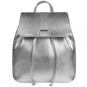 Рюкзак LUccello, фактура зернистая, серый, серебряный L'Uccello. Цвет: серый/серебристый