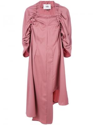 Платье со сборками Vejas. Цвет: розовый