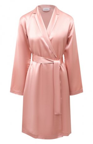 Шелковый халат La Perla. Цвет: розовый