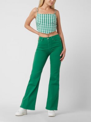 Джинсы расклешенного кроя с завышенной талией и стрейчем, модель Willa , темно-зеленый Pepe Jeans
