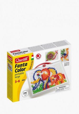 Набор игровой Quercetti Мозаика Fantacolor Portable large, 270 элементов. Цвет: разноцветный