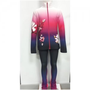 Термокомплект Орхидея (кофта+брюки) р.140 ProStyle. Цвет: белый/розовый/синий