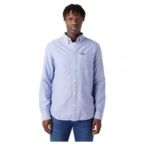 Рубашка с длинным рукавом 1 Pocket Button Down, синий Wrangler