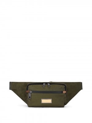 Поясная сумка с логотипом Dolce & Gabbana. Цвет: зеленый