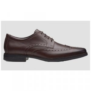 Туфли, размер 45EU (10.5UK), коричневый Clarks. Цвет: коричневый/темно-коричневый