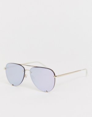 Солнцезащитные очки без оправы -Фиолетовый Quay Australia