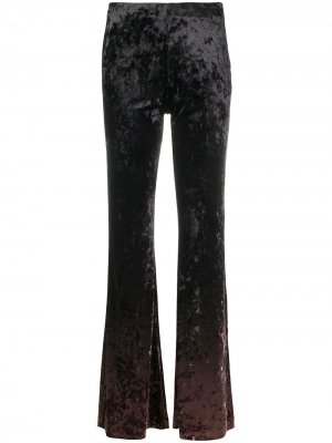 Бархатные брюки с эффектом градиента Acne Studios. Цвет: коричневый