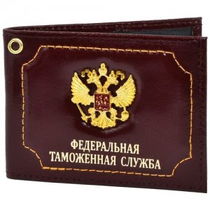 Обложка для удостоверения , коричневый, золотой Mashinokom