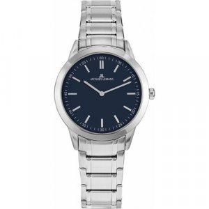 Наручные часы JACQUES LEMANS Classic, серебряный, синий. Цвет: серебристый/серебряный
