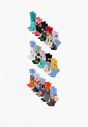 Носки 15 пар bb socks. Цвет: разноцветный