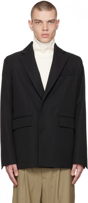 Черный пиджак с конусообразным жакетом Bianca Saunders