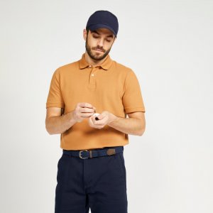 Рубашка-поло для гольфа с короткими рукавами Decathlon, коричневый INESIS