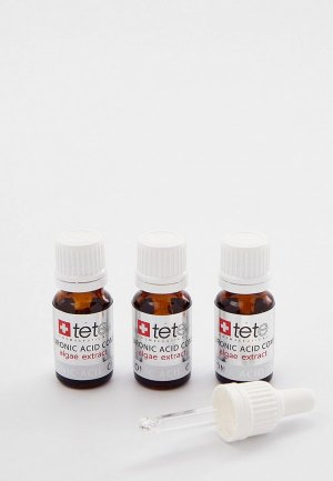 Лосьон-сыворотка для лица TETe Cosmeceutical Лосьон гиалуроновая кислота + Микроводоросль, Hyaluronic Acid & Algae Extract, 30 мл (3*10 мл). Цвет: прозрачный
