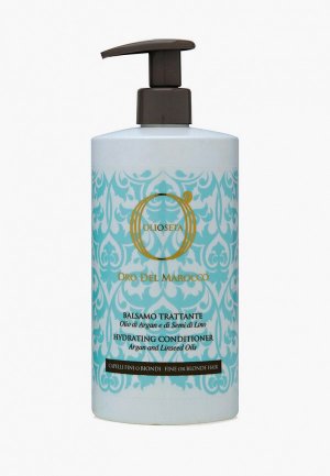 Кондиционер для волос Barex Italiana Увлажняющий с маслом арганы и семян льна 750мл, OLIOSETA ODM. Цвет: белый
