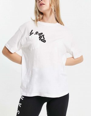 Белая объемная футболка с логотипом Il Sarto. Цвет: белый