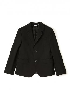 Черная шерстяная куртка для мальчика Dolce&Gabbana