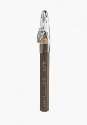 Карандаш для бровей CC Brow TINTED WAX FIXATOR 04 (светло-коричневый). Цвет: коричневый
