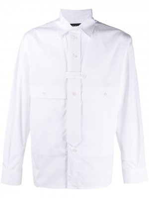 Рубашка с завязкой GR-Uniforma. Цвет: белый