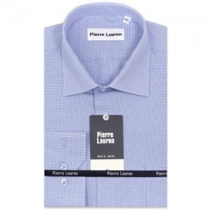 Классическая мужская рубашка PL1642TCL Pierre Lauren. Цвет: голубой