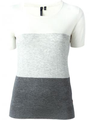Colour block short sleeve sweatshirt Woolrich. Цвет: белый