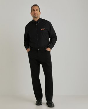 Обычные мужские брюки с пятью карманами из черного хлопка, большие размеры , черный Paul & Shark. Цвет: черный